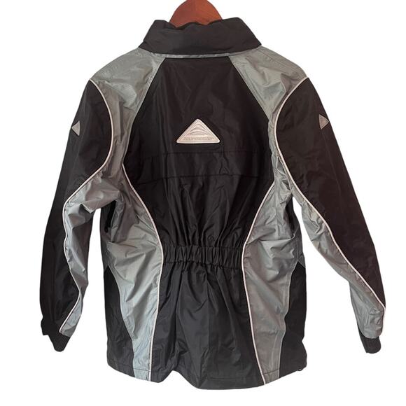 TourMaster Sentinel Rain Jacket Womens Small Bikercore Motorcycle Black Grey - Picture 3 of 12